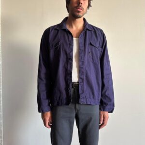 Vintage Italian Navy Blue Workwear Jacket